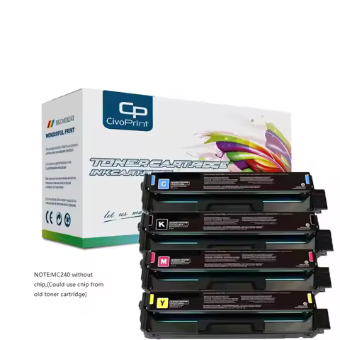 Civoprint compatible Ricoh MC240 toner cartridge for MC240FW PC200W color printer No chip