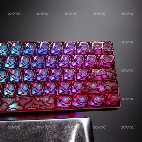 XVX Venom Keycap Set ABS+PC Pink Gradient Costom Key Cap DIY Keyboard Keys 61-key