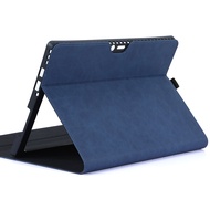 ARDISSI เคส ฝาครอบ แล็ปท็อป ป้องกัน สำหรับ Microsoft Surface Go 2 Go2 Pro 4 5 6 7 X Pro4 Pro5 Pro6 Pro7 ProX ผิว แท็บเล็ต กับ ที่ใส่ ปากกา 10.5 12.3 13 นิ้ว  ปลอก สามารถ พับ เป็น ขาตั้ง Blue