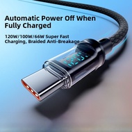 Super Fast Charge Type-C Data Cable 120W Compatible with Huawei Oppo Xiaomi Vivo Android Phones 100W