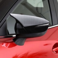 2017-2024  Mazda CX5 CX8 CX9 Side Mirror Cover Exterior Car Accessories Glossy Black Carbon Fiber