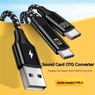 Sound Card Live Data Cable OTG Converters Type-C Charging Cable Sound Card Live Adapter Cable