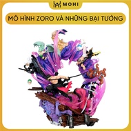 OnePiece Model Zoro and his defeated generals - Height 23cm - weight 1kg7 - FULL BOX - accessories w