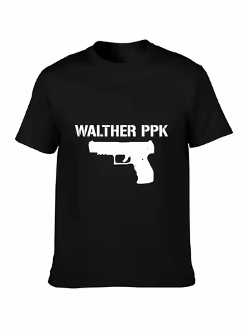 Walther Ppk Pistol Military Distressed T Shirt