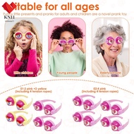 4Pcs Crazy Eyes Bulging Novelty Glasses Winking Eye Glasses Prank Toy for Adult Kid SHOPCYC7258