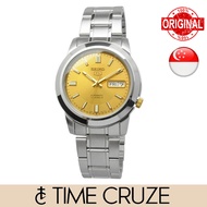 [Time Cruze] Seiko 5 SNKK13K1 Automatic Gold Dial Stainless Steel Men Watch SNKK13 SNKK13K