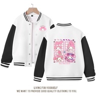 Varsity Jackets Boys Girls Cople Chapel Copel Twins Family Motif Kuromi Logo Japanese Style Age 1 2 3 4 5 6 7 8 9 10 11 12 13 14 15 16 17 18 Years Yr Th Month Month Modern Casual Simple Fashion Style By Lucky Kids