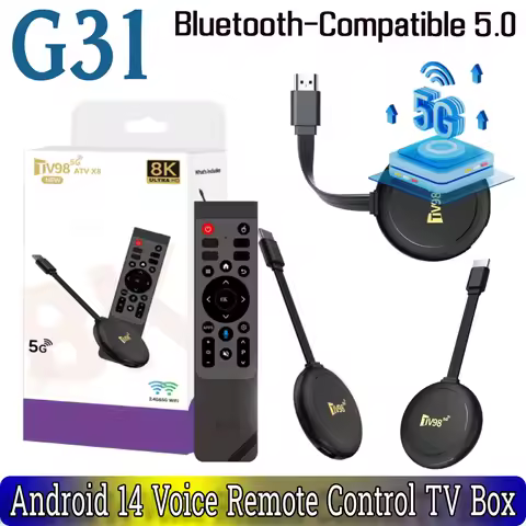 Smart TV Box Android 14 with Remote Home Video Player Quad Core ARM Cortex-A53 Set Top Box for HD Mo