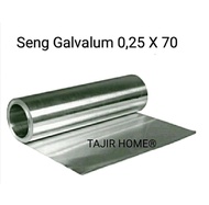 Seng Galvalum Anti Karat 70 cm X 1/2 Meter Talang