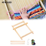 [AFXGUSD] Wooden Weaving Looms Kit Tapestry Loom Handcraft 8.19inchx7.60inch Art Supplies