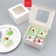 Cheese Cake Cavity Cupcake Muffin Box Egg Tart Packaging Plain Cup Cake / Flexi Cavity Food Storage 