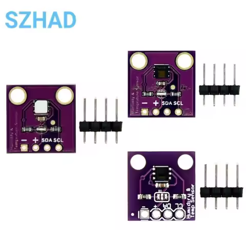 HDC1080 Si7021 SHT20 HTU21D Temperature and Humidity Sensor Module I2C Digital High-Precision for ra
