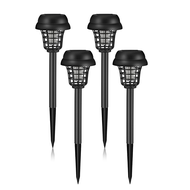 4 Pcs Solar Zapper Waterproof Outdoor and Lighting Mosquito Repellent Lamp for Indoor Outdoor Use Ga