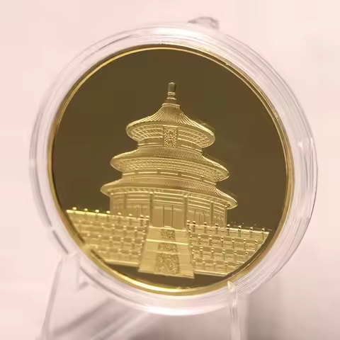 Beijing Temple of Heaven Chinese Collection Coin Great Wall Commemorative Coin Souvenir
