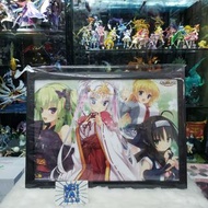 三上屋 日版 千戀萬花 A3彩色半透明PVC製海報 附木製畫框 # 遊戲封面 主角集合 千戀＊萬花 Getchu予約特典 YUZUSOFT 柚子社 朝武芳乃 叢雨 幼刀 蕾娜 常陸茉子 美少女遊戲 G