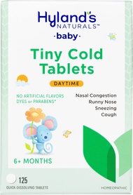Hyland's Baby Tiny Cold Tablets, Daytime, Infant and Baby Cold Medicine, Decongestant, Runny Nose &