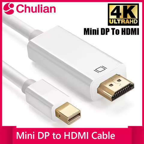 Mini DP(DisplayPort) To HDMI Cable For Macbook Air/Pro iMac Mac Surface Pro Thunderbolt 1 2 Adapter 