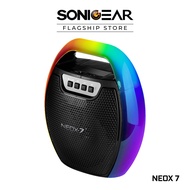 SonicGear Neox 7 RGB Lightning Effect Bluetooth Rechargeable Portable Speaker with Mic Input | 8 Hour Playtime