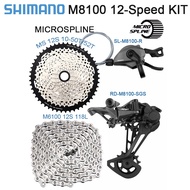 SHIMANO DEORE XT M8100 Groupset 12S Mountain Bike Groupset RD-M8100SGS Rear Derailleur SL-M8100