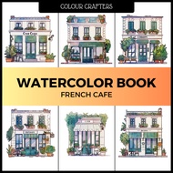 ColourCrafters Watercolour Drawing Book French Cafe 200gsm 300gsm Watercolour Paper