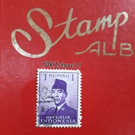 Perangko/Stamp REPUBLIK INDONESIA BAPAK SOEKARNO 1 Rupiah Super Langka
