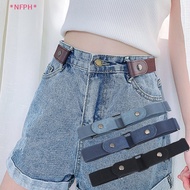 NFPH> Buckle-Free Waist Belt For Jeans Pants, Buckle Stretch Elastic Waist Belt For Women/Men, Hassl