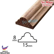 MAJU 0016 Real Wood Molding Wall Frame Skirting Wainscoting Chair Rail Wall Trim Kumai Bingkai Kayu Solid Spin Decor