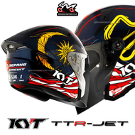 KYT TTR Jet Sepang International Circuit Open Face Double Visor Topi Keledar