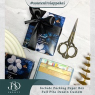 PREMIUM SOUVENIR CARD HOLDER 4 SLOT PRADA miniso INCLUDES PACKING PAPER BOX FULL RIBBON C2 4 SLOT