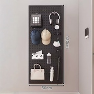 ✨Pegboard ชั้นแขวนของ 150x50cm/100x30cm สีขาว-ดำ แถมฟรีตะขอ 20ตัว|จัดส่งไว 2 วัน| แข็งแรงทนทาน