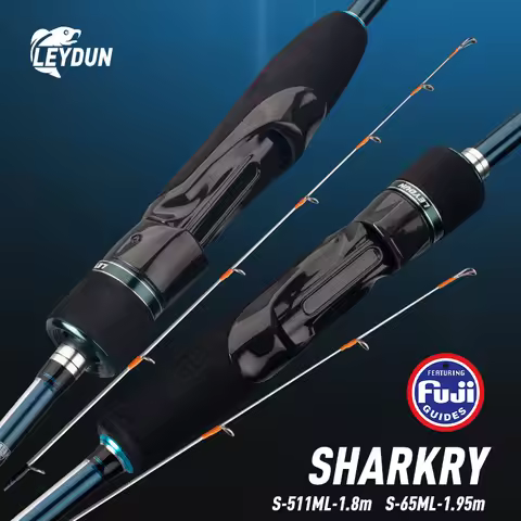 LEYDUN SHARKRY Boat Tip Run Rod Pattern Squid Fishing Rod ML Soild Tip Ultra Light Carbon Reel seat 