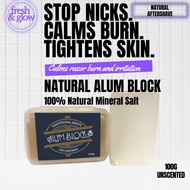 Crystal Rocks Alum Block/Tawas Shaving Block/Deodorant Bar