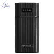 2/3 cổng đầu vào tự làm dự phòng USB Kit hộp trường hợp không mối hàn Bộ sạc pin trường hợp bên ngoà