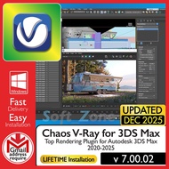 Chaos V-Ray 7.00.02 for 3DS Max - Top Rendering Plugin for Autodesk 3DS Max 2020-2025 | Windows - SO
