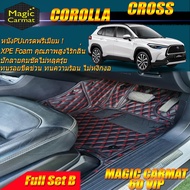 Toyota Corolla Cross 2020-รุ่นปัจจุบัน (ชุดเต็มคันรวมถาดท้ายแบบ B) พรมรถยนต์ Toyota  Corolla Cross พรม6D VIP Magic Carmat