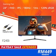 PRISM+ F240i 24" 180Hz FHD 1ms MPRT 120% sRGB Productivity Monitor Gaming Monitor [1920 x 1080]