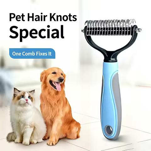 Professional Dog Brush Pet Hair Remover Dog Grooming Comb Removes Hairs Cats Dogs Animal Hair Brush