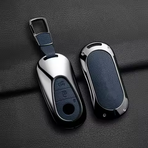Zinc Alloy Car Key Case Cover For Mercedes Benz C E C200L GLC260L E300L GLB EQE GLC300L 2023-2024 Pr