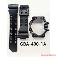 leather watch Aksesori ₪CASIO G-SHOCK BAND AND BEZEL GA400 GBA400 100% ORIGINAL