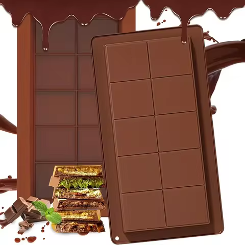 Chocolate bar mold silicone, large filling Dubai pistachio deep bar mold kit 1-inch thick large pack