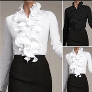 Baju Kerja wanita putih polos /Blouse Pretty 523 / Kemeja Formal