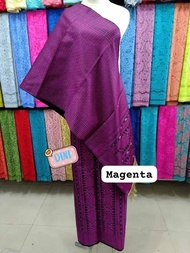 TERLARIS Set Kain + Selendang Songket Tumtuman Mesin Medan ( WAJIB CHAT ADMIN)