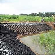 Flexible Honeycomb Geo Grid for Slopes Areas Retaining Walls, Scalable/Foldable Ground Gravel Grid, 