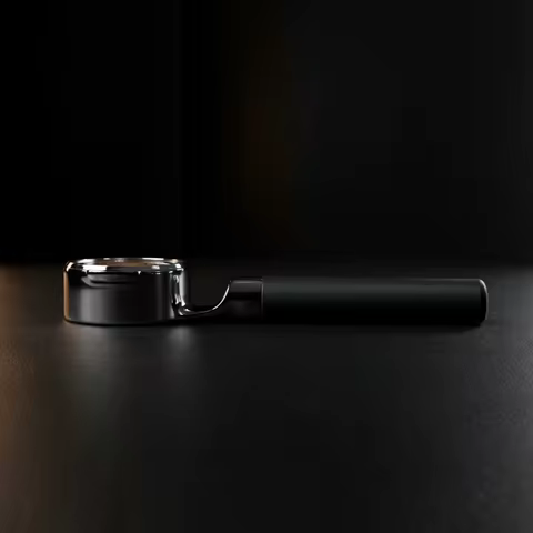 MISCHIEF Black Bottomless Handle Protafilter 2 Ears 58mm Stainless Steel Bottomless Coffee Portafilt