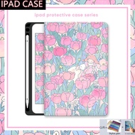 For IPad Mini 6 5 Case with Pencil Holder Ipad 10th 9th 8th 7th 6th Generation Cover Ipad Air 5th 4th 3rd 2nd 1st Gen Pro 9.7 10.5 11 Inch 2022 Case Ipad Gen 10 9 8 7 6 5 4 Cover