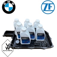 ( 100% ZF ) ATF ZF GA8P75HZ ZF8HP 8 SPEED AUTO TRANS OIL PAN WITH FILTER KIT BMW X5  F15 F30 G01 G11