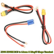 XT60H/EC5 To 6.0mm O Ring Eyelet Battery Terminals Plug Connector Cable 14/12AWG For RC ESC Charger 