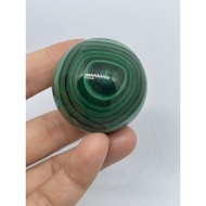 D5821 Natural South African Gemstone Malachite Double-Sided With Eyeball Handle Play Piece Ornaments
