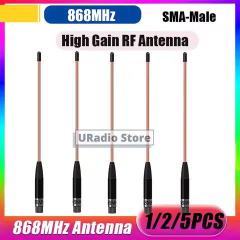 868MHz LoRa Antenna SMA Male Connector 19.7cm 10dBi High Gain RF Antenna 50Ω Long Range for LoRaWAN 