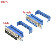5PCS DIDC25 DB25 MALE Female serial port Connector IDC crimp Type D-Sub COM CONNECTORS 25pin plug 25